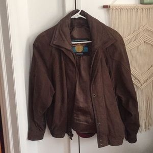 Brown suede Wilson’s bomber jacket, size M